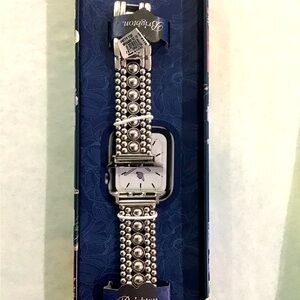 Brighton Silver Beaded Apple Watchband Pretty Tough NWT